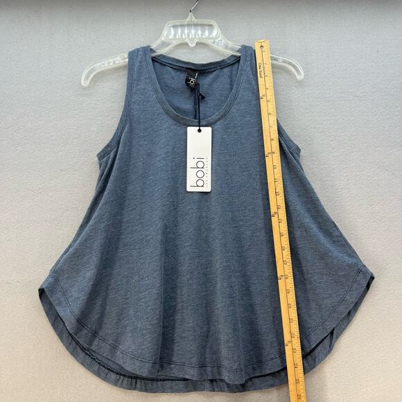 NWT Bobi Los Angeles Tank Top Women's Size S Grey Heather Curved Hem Gorpcore - Picture 3 of 8